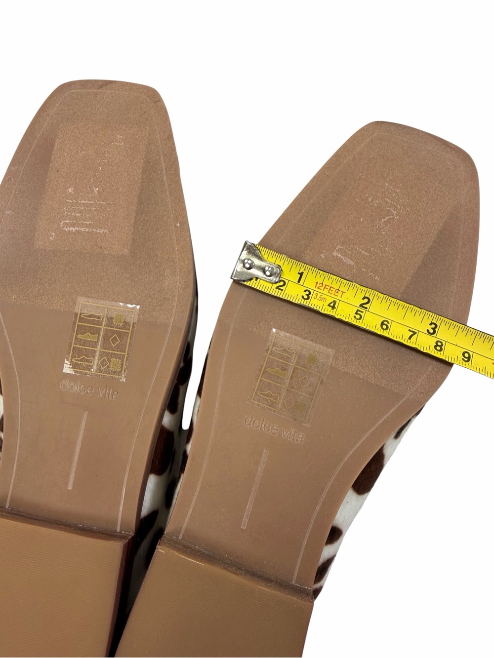 Dolce Vita Brevyn Mules in Cocoa Faux Calf Hair Women’s Size 6.5 - Picture 13 of 15